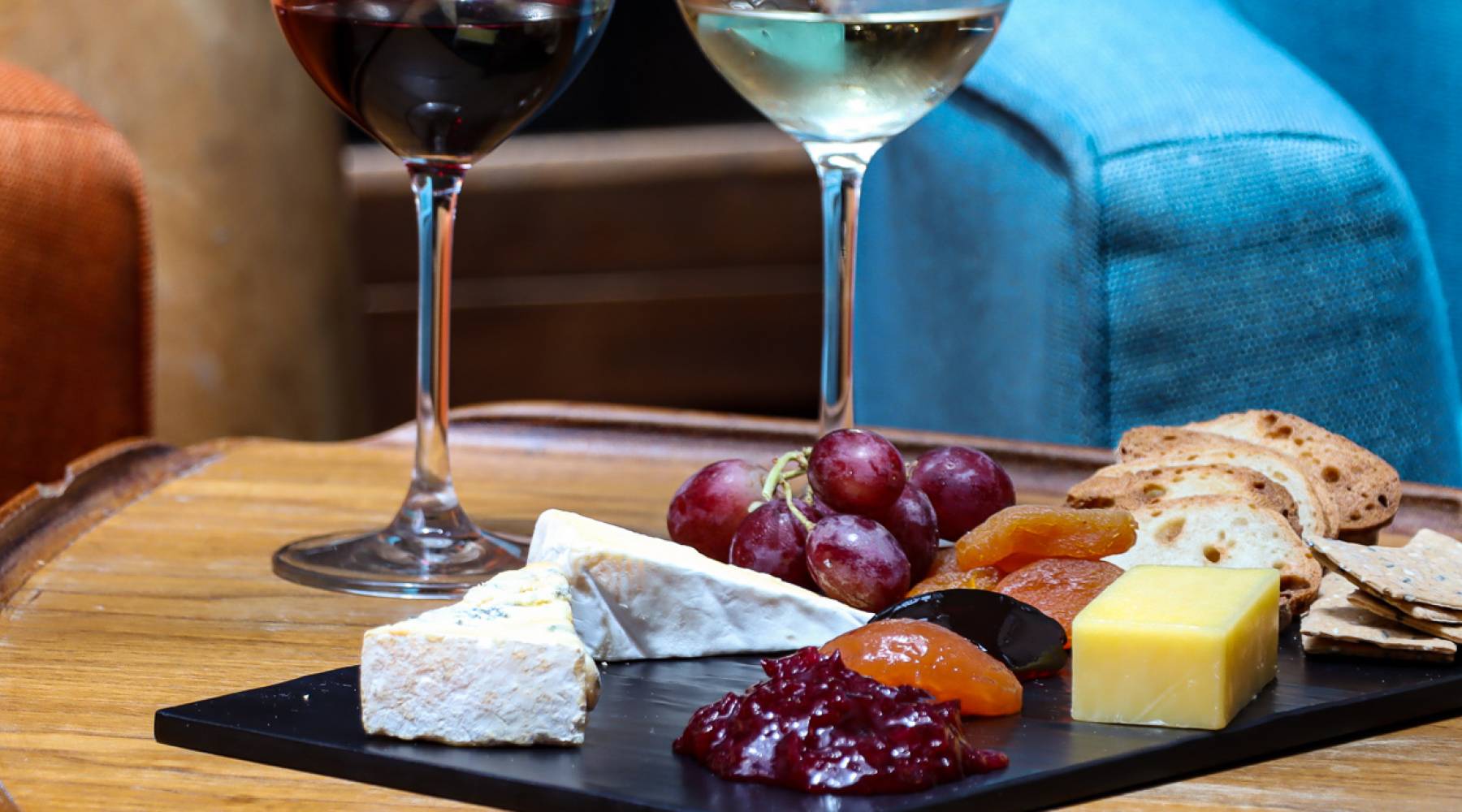 Cheese and wine flight Heart of the City